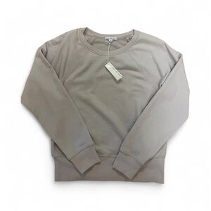 James Perse Crewneck Sweatshirt in Light Taupe on